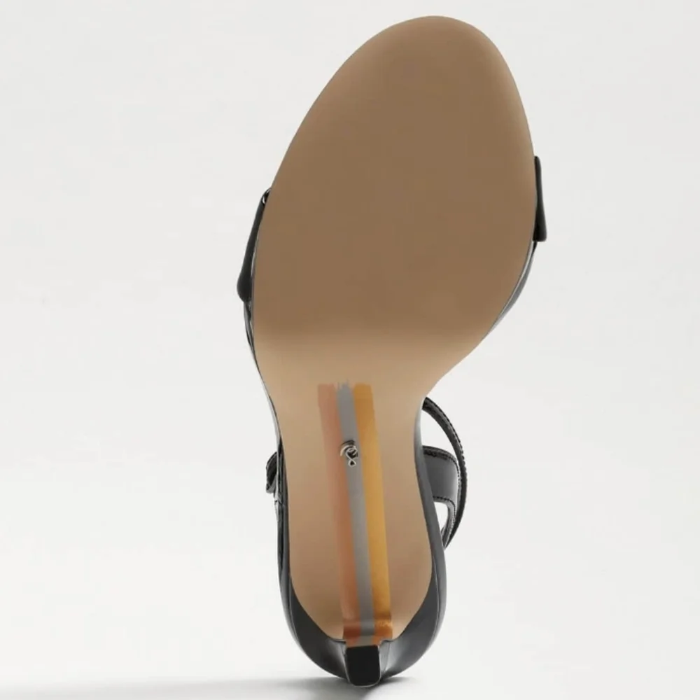 Sam Edelman Jade Strappy Heel Sandals Black -10 - Picture 6 of 11